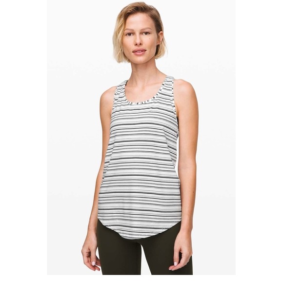 lululemon athletica Tops - Lululemon Athletica Striped Racerback Tank Top Women's Athletic‎ Workout